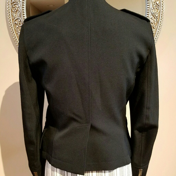 HP! Authentic Burberry Military Style Black Jacket - Picture 4 of 4